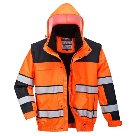 Portwest C466 Hi Vis Classic Bomber Jacket