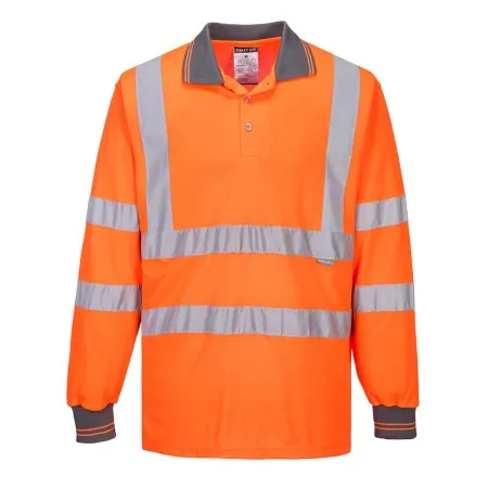 Hi Vis Long Sleeved Polo Portwest S277