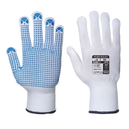 Portwest A110 Polka Dot Glove White