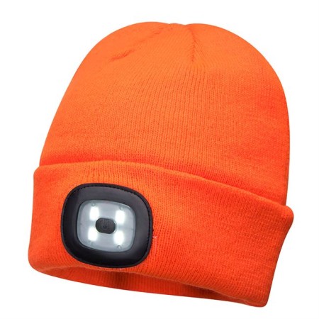 Portwest B029 Rechargeable LED Beanie Orange
