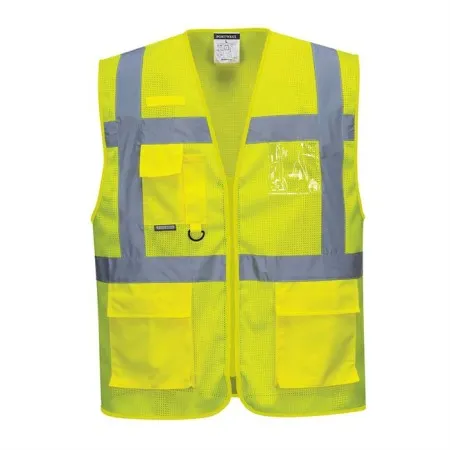 Portwest C376 Athens MeshAir Executive Vest Yellow