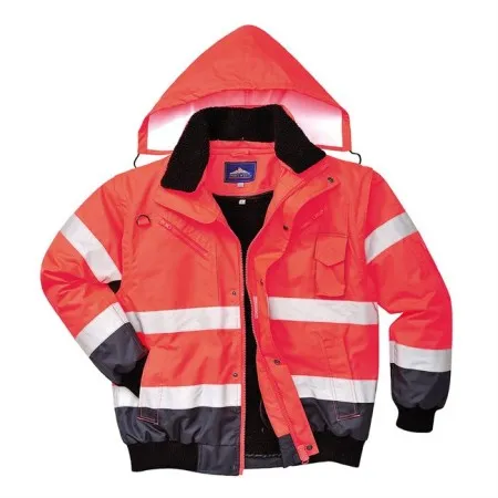 Portwest C465 3in1 Bomber Jacket 3:2 Red-Nav