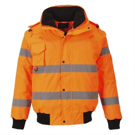Portwest C467 Hi-Vis 3 in 1 Bomber Jacket Orange