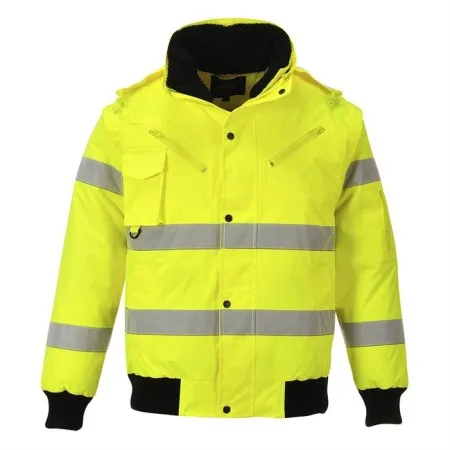 Portwest C467 Hi-Vis 3 in 1 Bomber Jacket Yellow