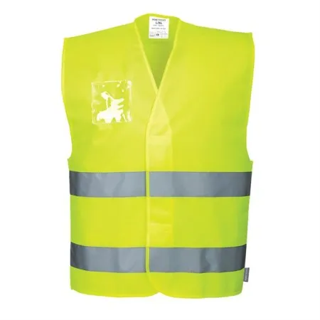 Portwest C475 Hi-Vis 2-Band Vest ID Yellow
