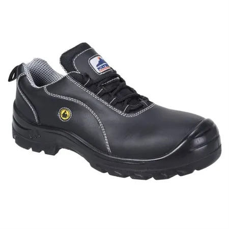 Portwest FC02 ESD Leather Safety ShoeS1 Black