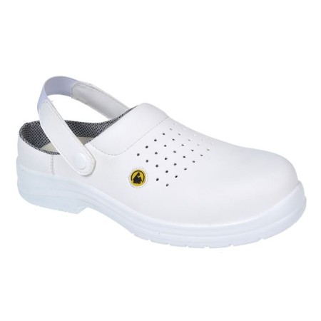 Portwest FC03 ESD Safety Clog 36/3 SB AE White