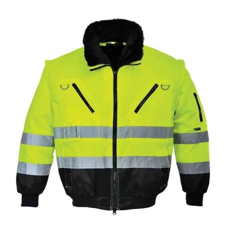 Portwest PJ50 Hi-Vis 3in1 Pilot Jacket Yellow