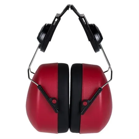 Portwest PW42 ClipOn Ear Muffs EN352 Red