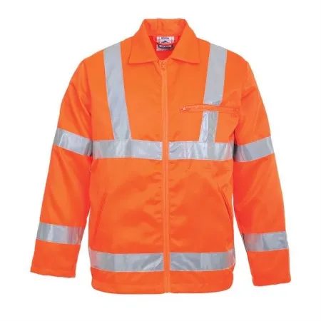 Portwest RT40 Hi-Vis Polycotton Jacket RIS Orange