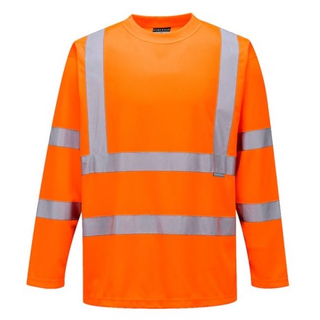 Portwest S178 Hi-Vis Long Sleeved T-Shirt Orange