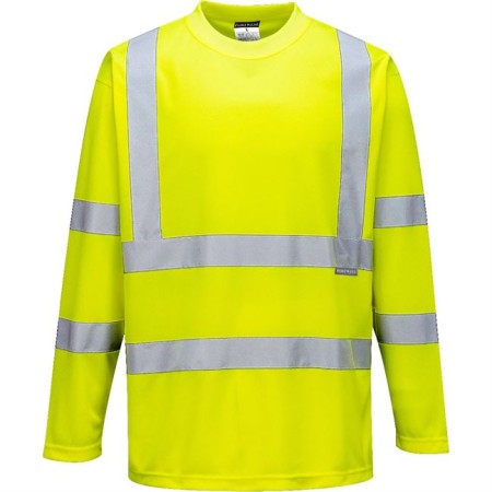 Portwest S178 Hi-Vis Long Sleeved T-Shirt Yellow