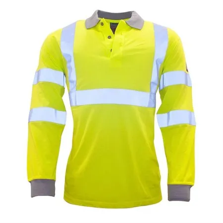 Portwest FR77 Modaflame Hi-Vis Polo Shirt Yellow