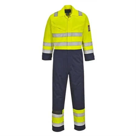 Portwest MV28 Hi Vis Modaflame Coverall Yell-Nav