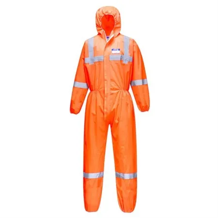 Portwest ST36 Hi-Vis SMS Coverall(50pc) Orange