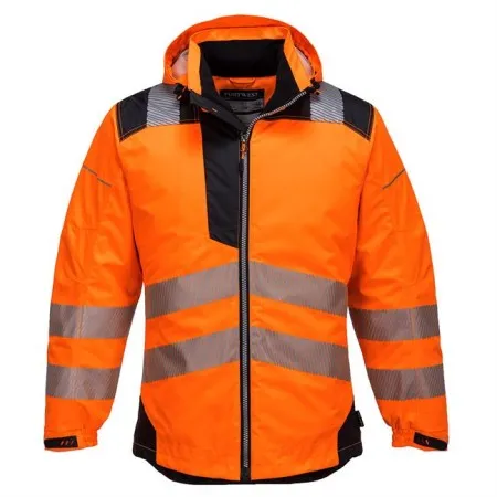 Portwest T400 Vision Hi-Vis RainJacket Orange