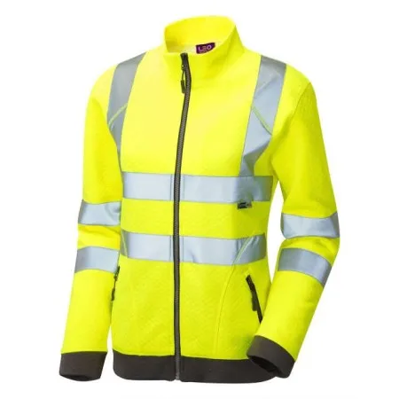 Women's Zipped Sweatshirt Leo SSL03 Yellow