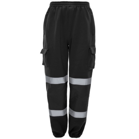 Black Hi Vis Jogging Bottoms J8041