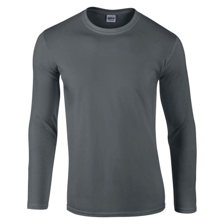 Long Sleeve Softstyle T-Shirt Gildan GD011 Charcoal