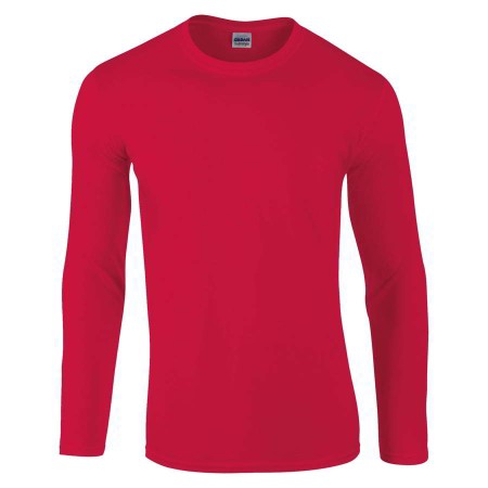 Long Sleeve Softstyle T-Shirt Gildan GD011 Red