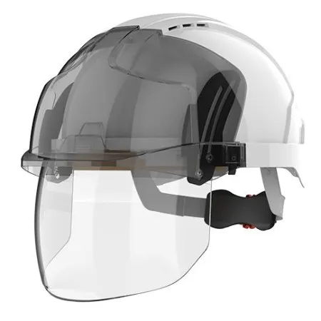 JSP EVO VISTAshield Vented Helmet White - Smoke