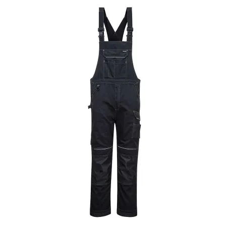 PW346 Bis And Brace Black Front Portwest