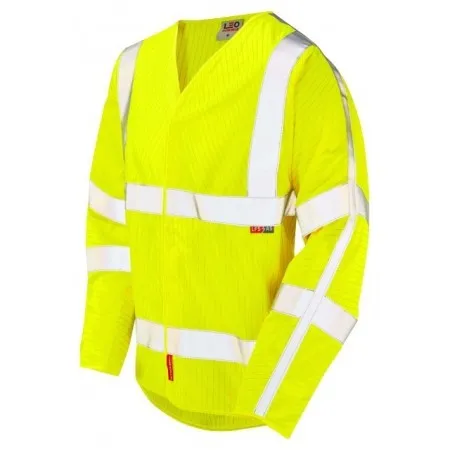 Leo s17 Flame retardant hi vsi vest with long sleeves