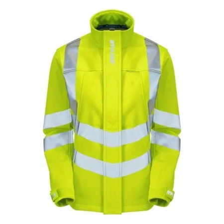 Ladies Yellow Hi Vis Softshell Jacket Pulsar P706