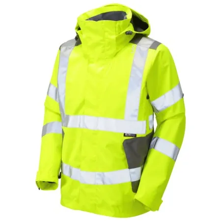 Breathable Hi Vis Jacket Yellow Leo J04