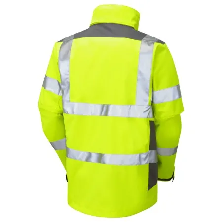 Breathable Hi Vis Jacket Yellow Leo J04