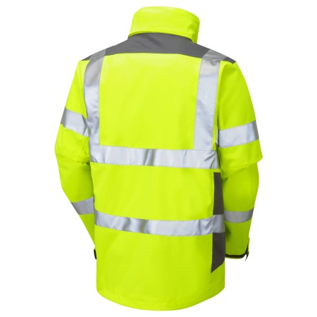 Breathable Hi Vis Jacket Yellow Leo J04