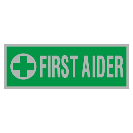 First aider reflect badge slider