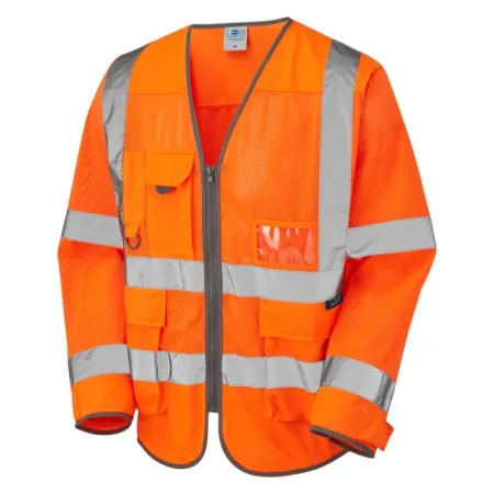 Leo Hi Vis Coolviz Sleeved Superior Vest Class 3 - S20 Yellow