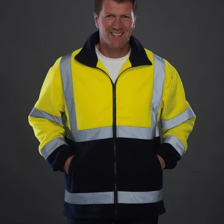 Yellow and Blue Hi Vis Fleece