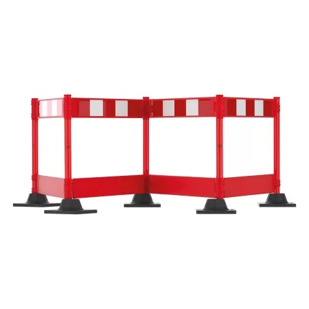 Champion Plus Folding Barrier System - Red - 1.5m
