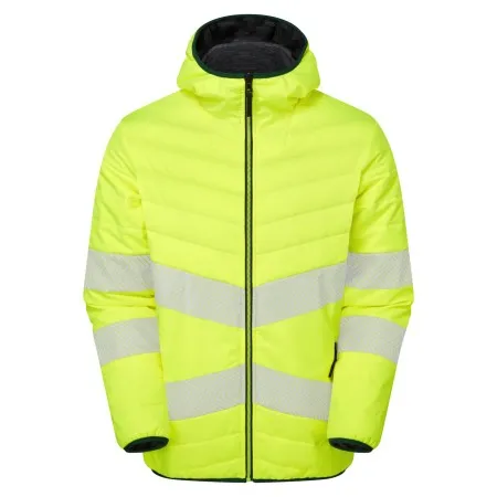 PULSAR Life GRS Ladies Hi Vis Reversible Puffer Jacket Yellow LFE962