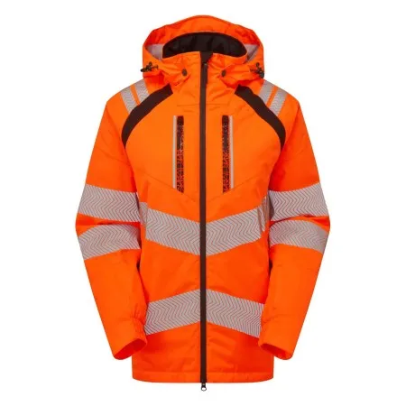 PULSAR Life Ladies Hi Vis Insulated Parka Orange LFE969