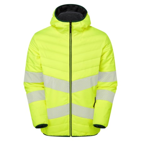 PULSAR Life Men's Hi Vis Reversible Puffer Jacket Yellow LFE912