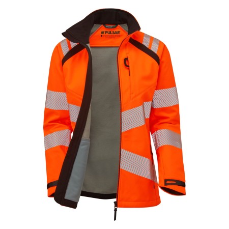 PULSAR Life Ladies Hi Vis Softshell Orange LFE966
