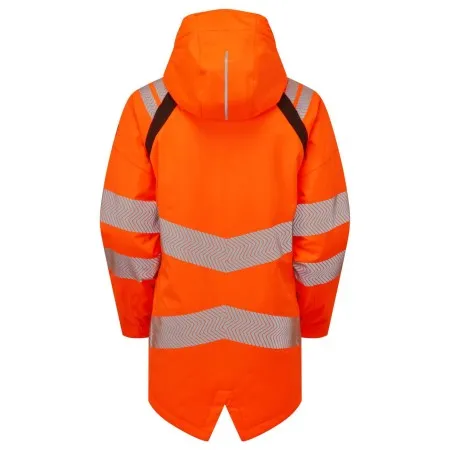PULSAR Life Ladies Hi Vis Insulated Parka Orange LFE969