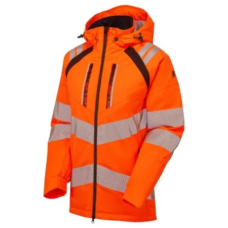 PULSAR Life Ladies Hi Vis Insulated Parka Orange LFE969