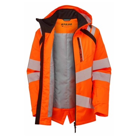 PULSAR Life Men's Hi Vis Insulated Parka Orange LFE919