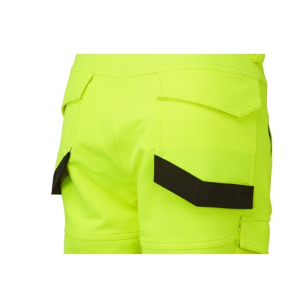 PULSAR Life Men's Hi Vis Stretch Combat Trousers Yellow LFE921