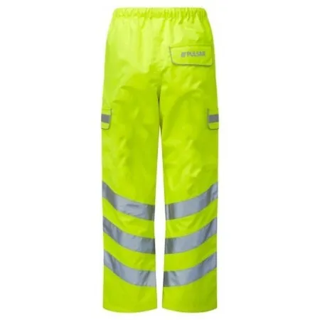 Pulsar Yellow Hi Vis Waterproof Overtrousers P206