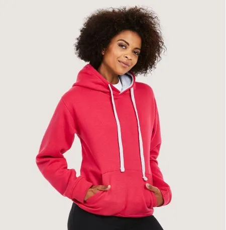 Uneek UC507 Contrast Hooded Sweatshirt