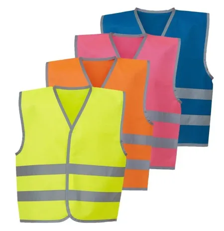 100 Kids Printed Hi Vis vests