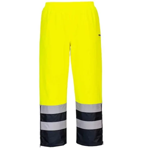 Portwest S598 Hi Vis Winter Trousers Yellow/Navy