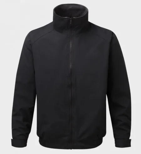 Black Harris Bomber Jacket Fleece Lined Waterproof