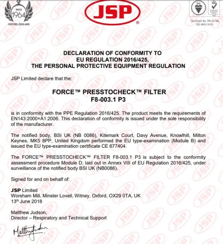 JSP  Press To Check A2P3 Filters pack of 2