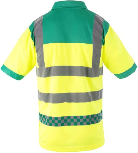 Paramedic Hi Vis Poloshirt Yellow and Green ITEM175